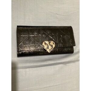 Lovcat Wallet Womens Heart Clasp Patent Leather Long Clutch Organizer Purse
